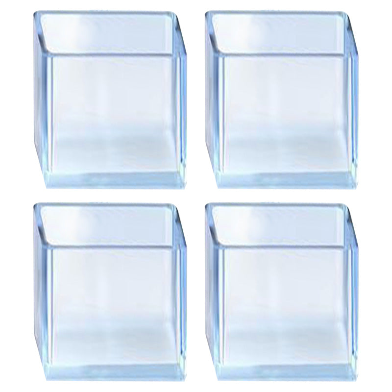 4Pcs/Set 25*38mm Rectangular Chair Leg Floor Protectors Clear Rubber Furniture Leg Covers Caps Table Feet Pads 4Pcs/Set 25*38mm Rectangular Chair Leg Floor Protectors Clear Rubber Furniture Leg Covers Caps Table Feet Pads